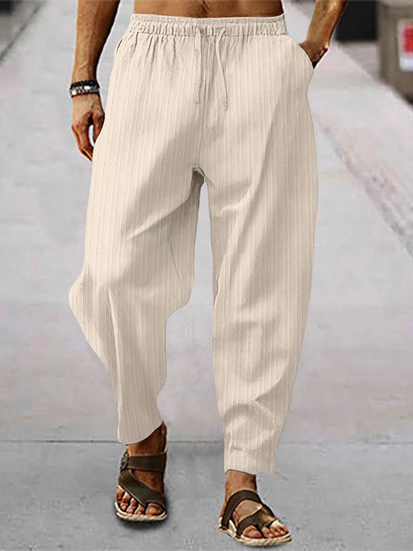 Men's Full Size Relaxed Fit Drawstring Pants Plus Size - Treasured Gift's & More