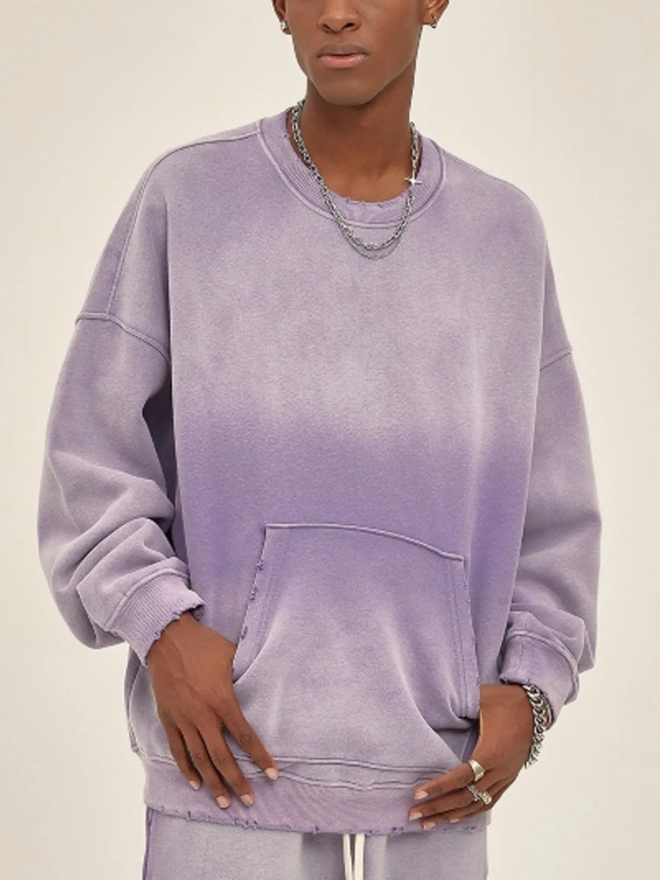 Men's Gradient Dropped Shoulder Sweatshirt - Treasured Gift's & More