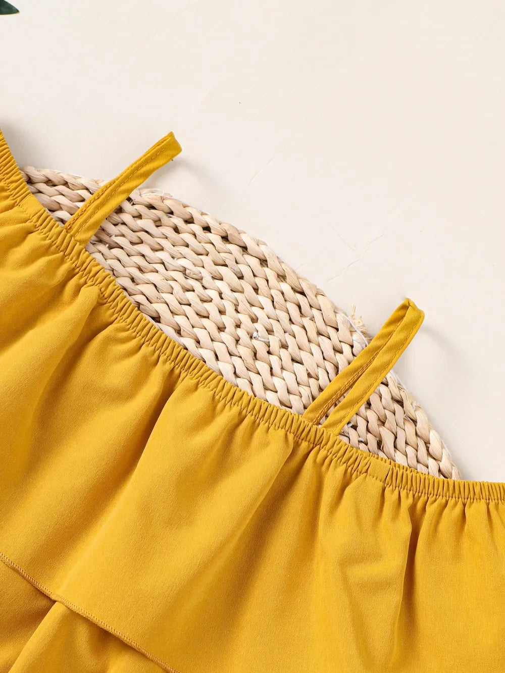 Children's Ruffled Spaghetti Strap Top and Pants Set - Treasured Gift's & More