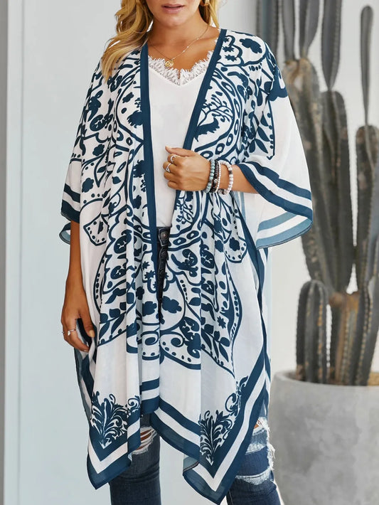 Printed Open Front Cover-Up - Treasured Gift's & More