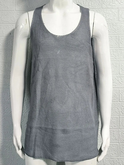 Men's Plus Size Scoop Neck Knit Tank - Treasured Gift's & More