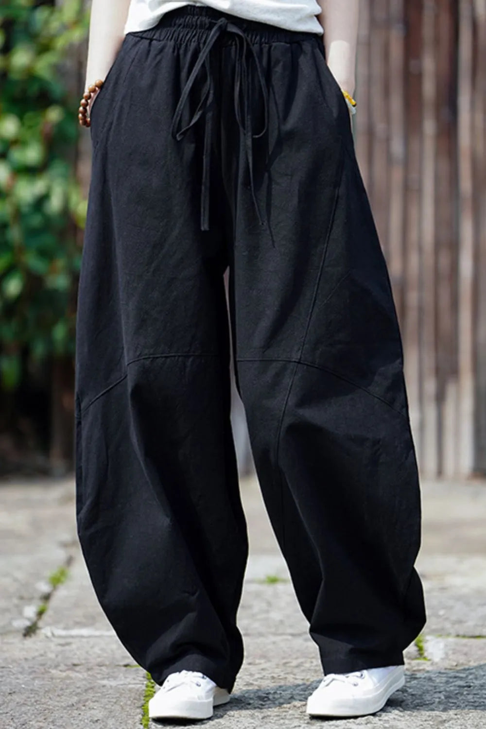 Men's Plus Size Casual Drawstring Wide Leg Pants - Treasured Gift's & More