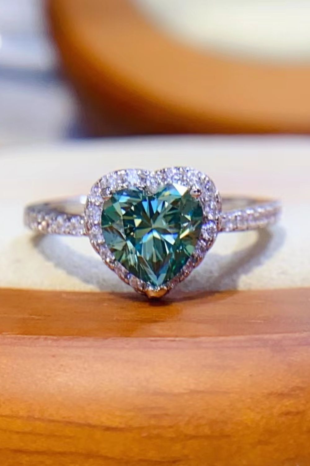 1-Carat Moissanite Heart Ring - Treasured Gift's & More