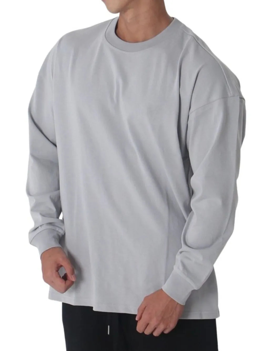 Men's Plus Size Round Neck Long Sleeve T-Shirt - Treasured Gift's & More