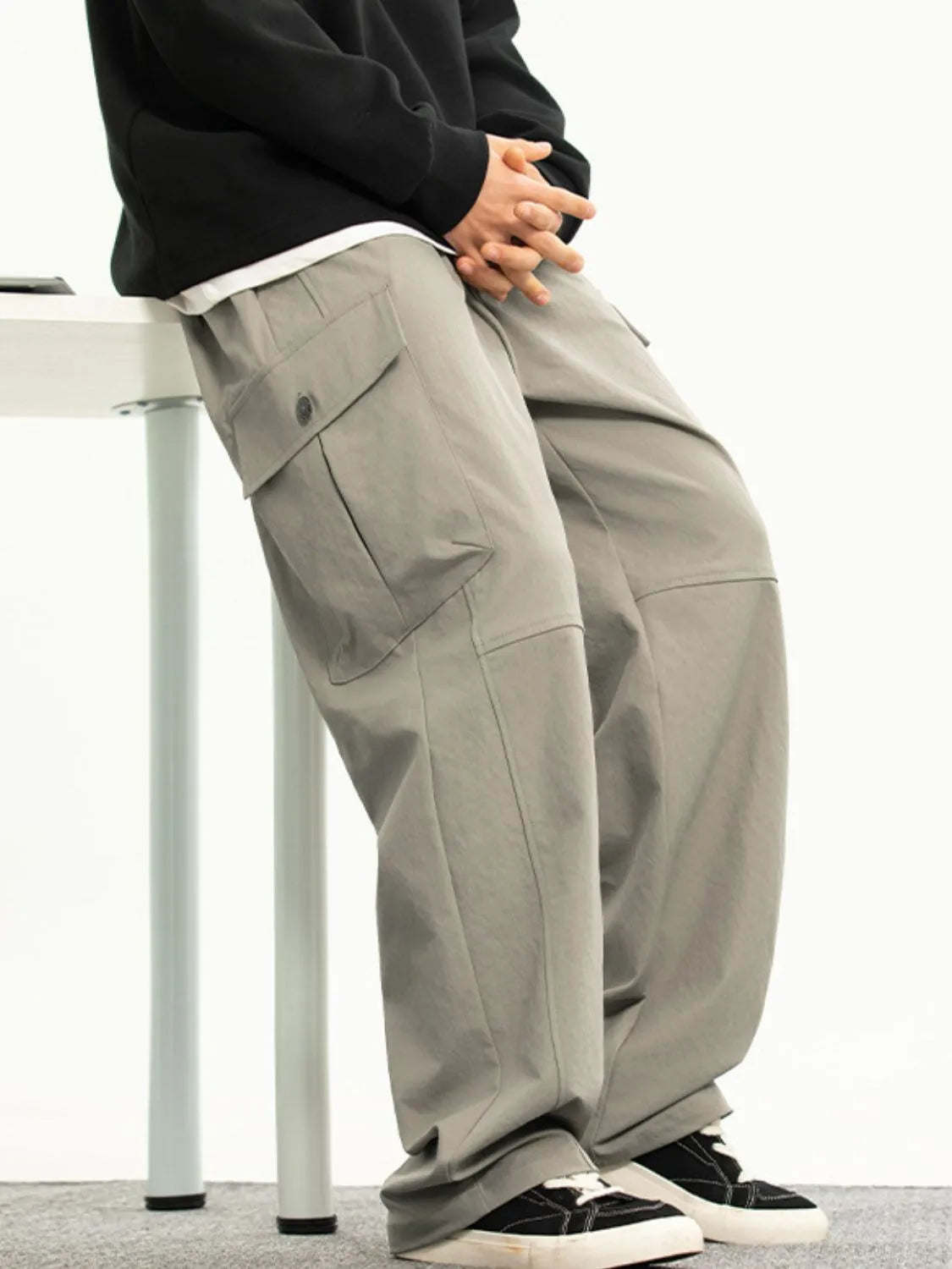 Men's Plus Size Drawstring Pants with Pockets - Treasured Gift's & More