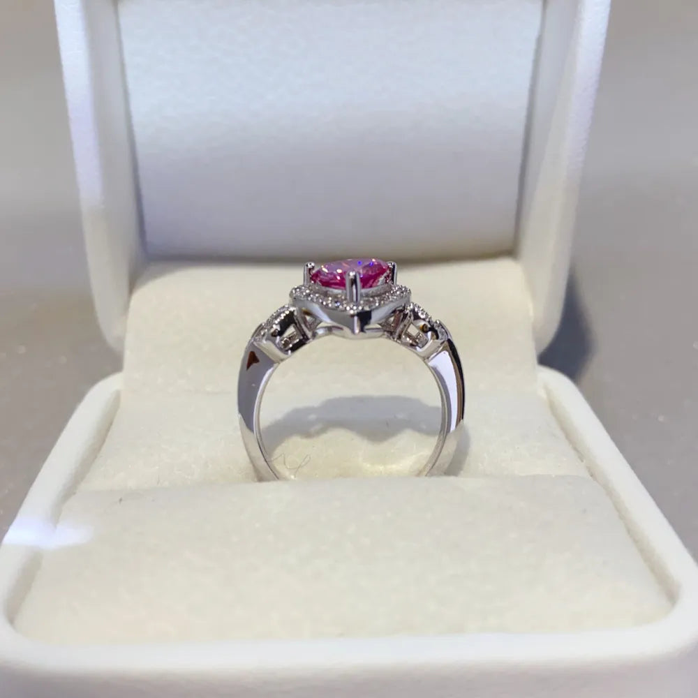 1 Carat Moissanite 925 Sterling Silver Ring - Treasured Gift's & More