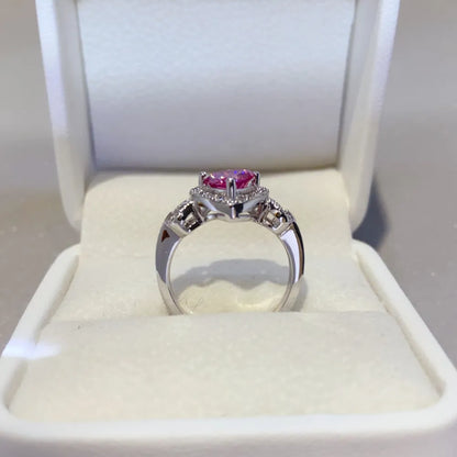 1 Carat Moissanite 925 Sterling Silver Ring - Treasured Gift's & More