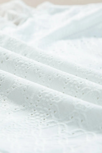 Eyelet Lace Long Sleeve Bodysuit - Treasured Gift's & More