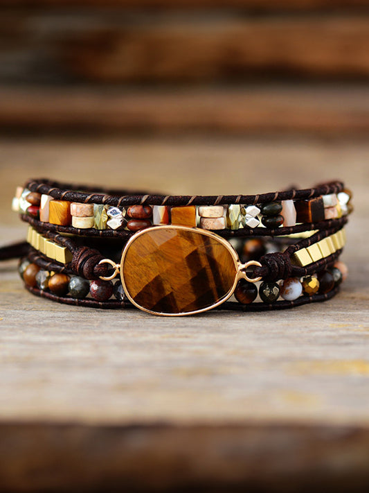 Geometrical Shape Triple-Layer Bracelet - Treasured Gift's & More