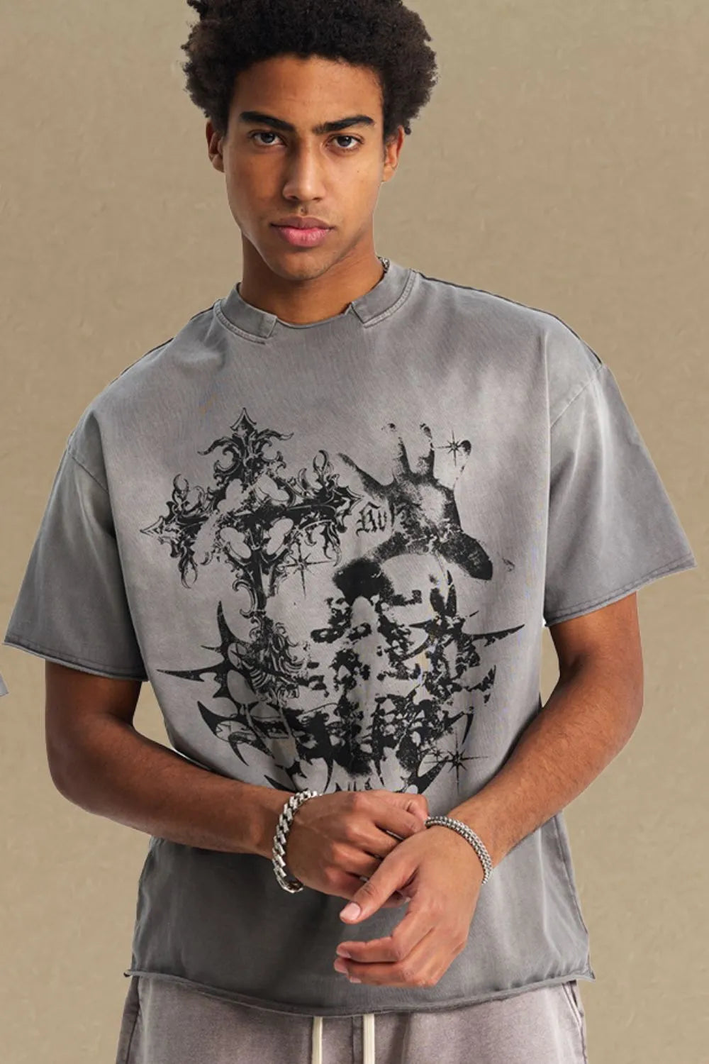 Men's Graphic Round Neck Half Sleeve T-Shirt - Treasured Gift's & More