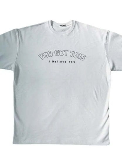 Men's Plus Size Round Neck Letter Graphic T-Shirt - Treasured Gift's & More