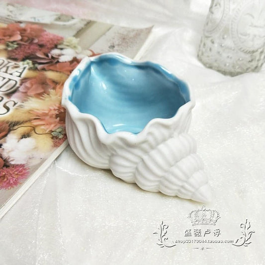Ceramic Little Conch Eternal Flower Table Decoration - Just $14.43! Shop now at Treasured Gift's & More
