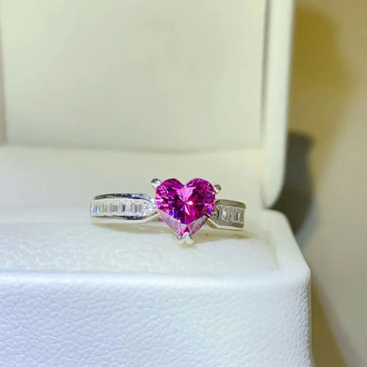 1 Carat Moissanite 925 Sterling Silver Ring - Treasured Gift's & More