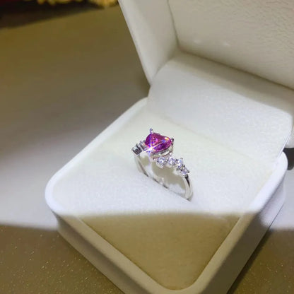 1 Carat Moissanite 925 Sterling Silver Ring - Treasured Gift's & More