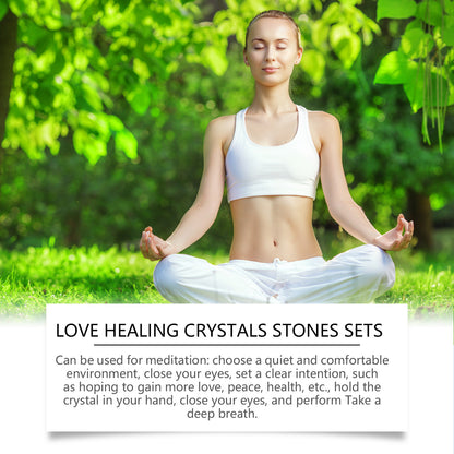 Love Crystal Healing Stone Set - Treasured Gift's & More