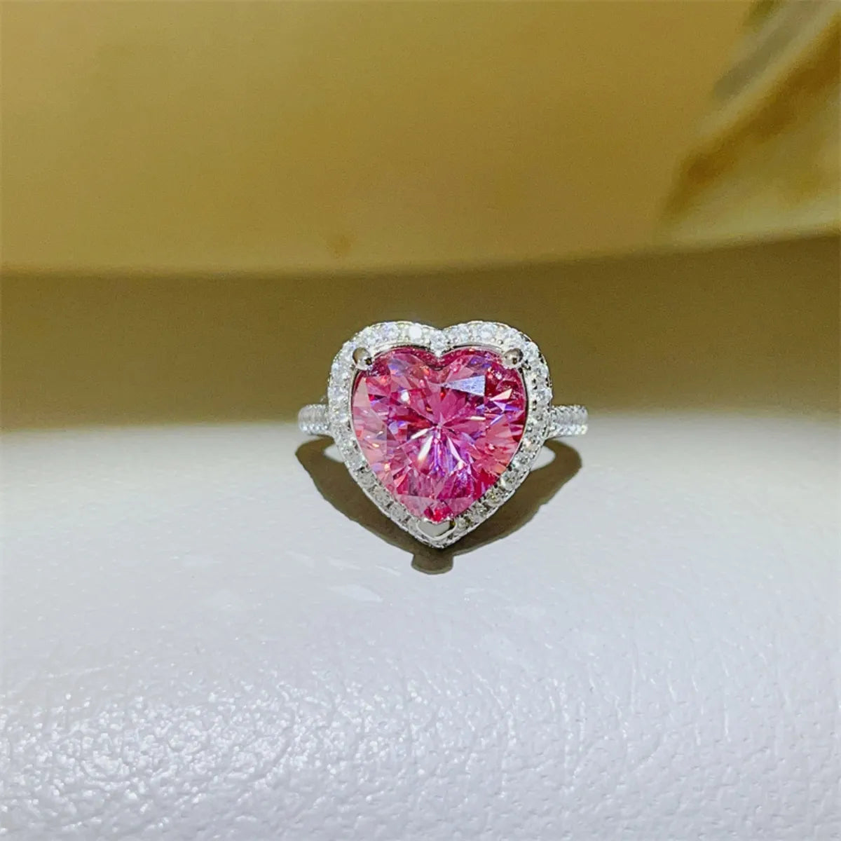 5 Carat Moissanite 925 Sterling Silver Heart Ring - Treasured Gift's & More
