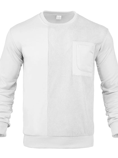 Men's Full Size Round Neck Long Sleeve Sweatshirt Plus Size - Treasured Gift's & More