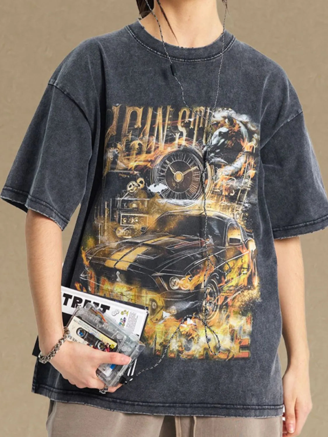 Men's Graphic Round Neck Half Sleeve T-Shirt - Treasured Gift's & More