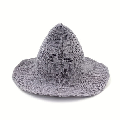 Velvet Gothic Witch-Inspired Knit Hat
