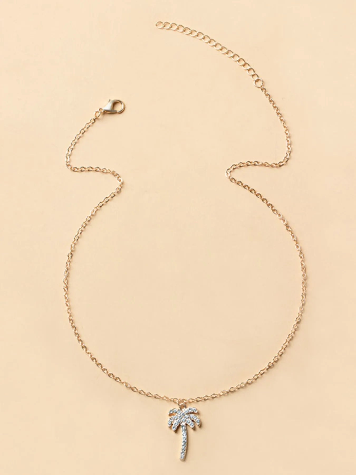 Zircon Palm Tree Pendant Necklace - Treasured Gift's & More