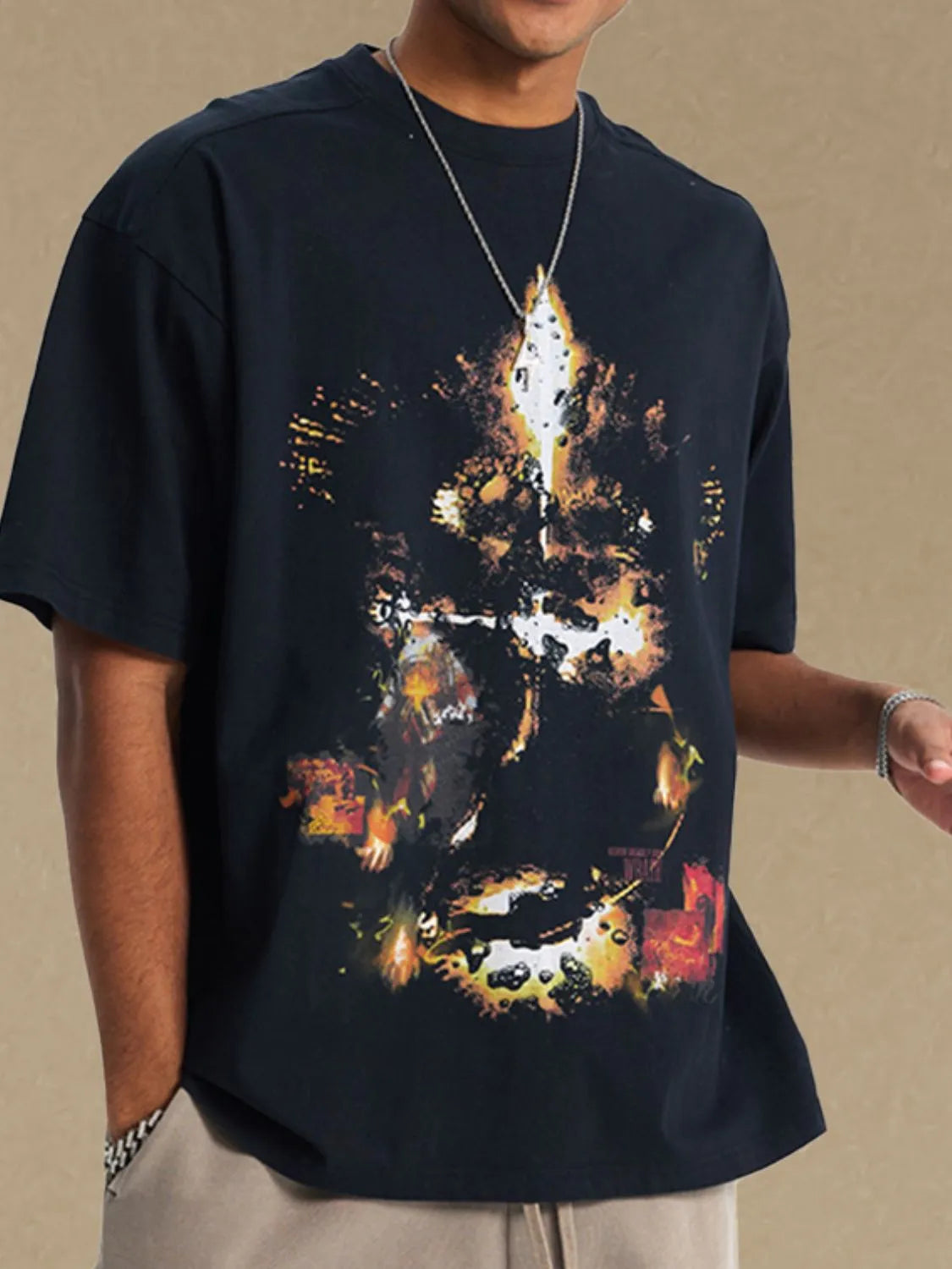 Men's Graphic Round Neck Half Sleeve T-Shirt - Treasured Gift's & More