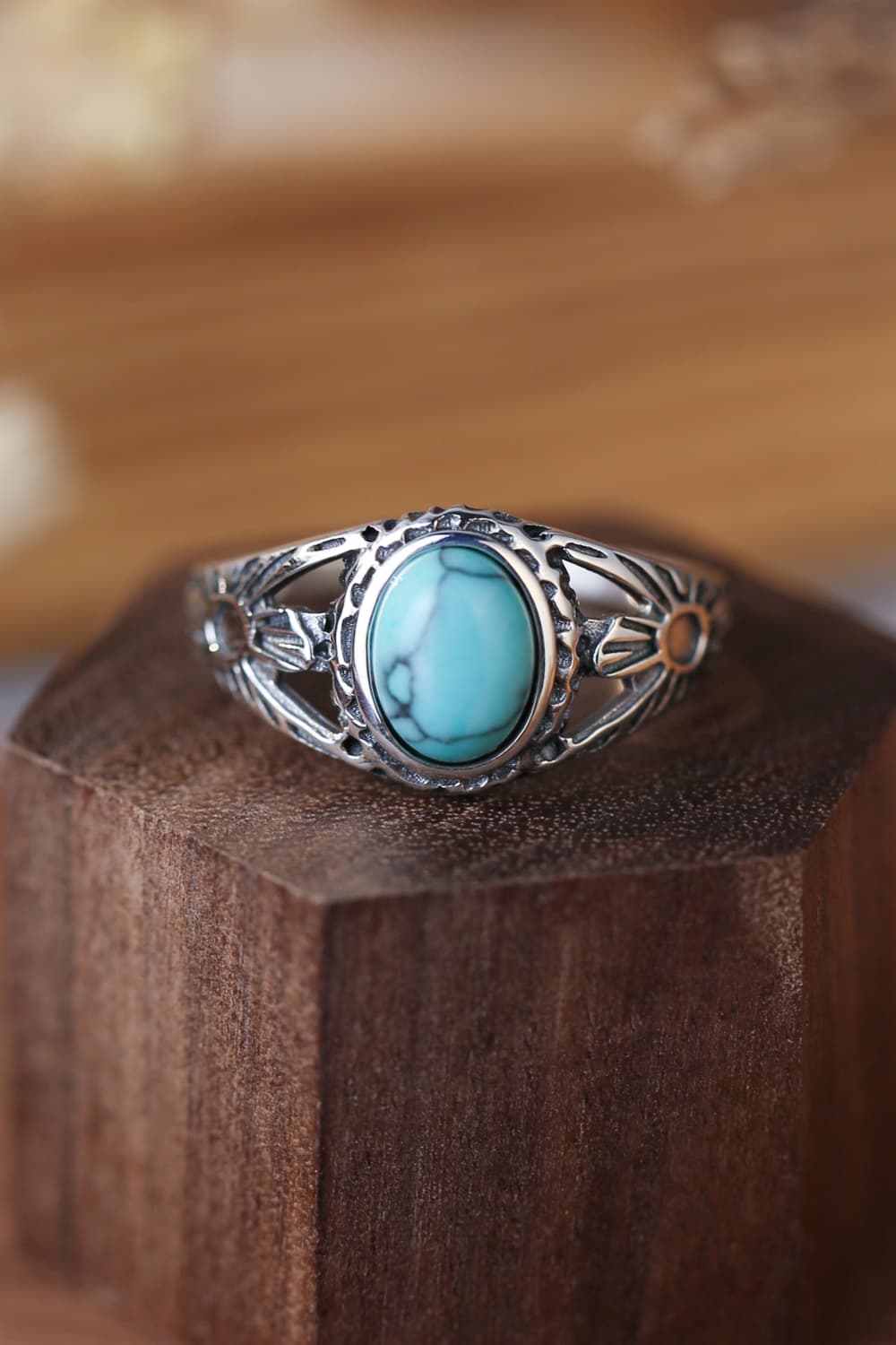 Turquoise 925 Sterling Silver Ring - Treasured Gift's & More