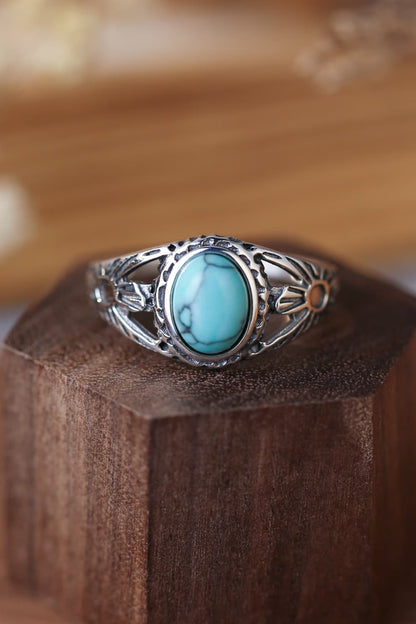 Turquoise 925 Sterling Silver Ring - Treasured Gift's & More