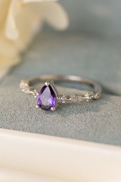 Amethyst 925 Sterling Silver Ring - Treasured Gift's & More