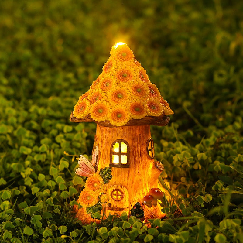 Resin tree house solar decorative light - Just $33.66! Shop now at Treasured Gift's & More