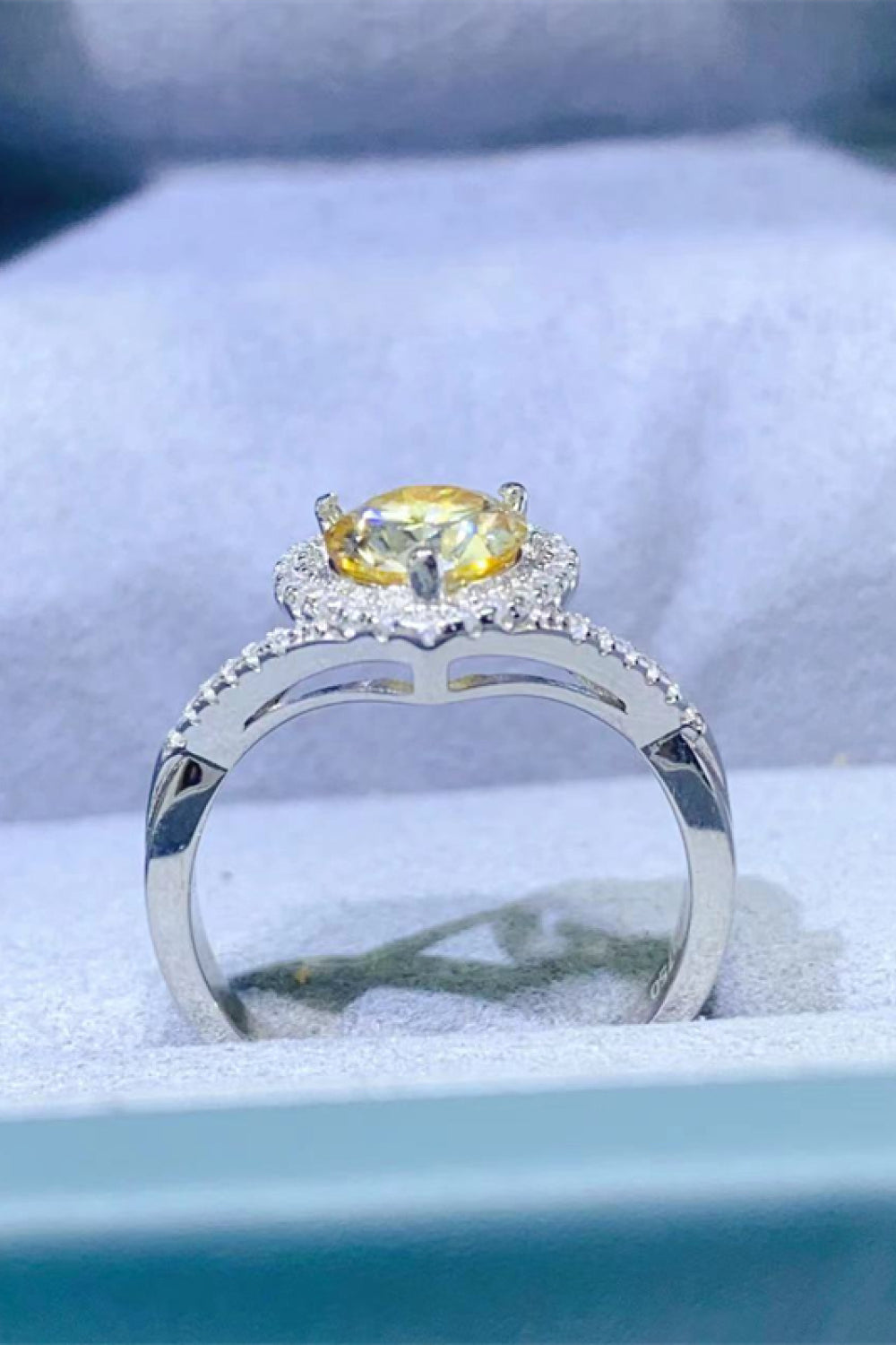 Adored 1 Carat Moissanite 925 Sterling Silver Heart Ring - Treasured Gift's & More