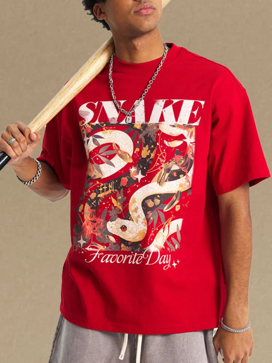 Men's Graphic Round Neck Half Sleeve T-Shirt - Treasured Gift's & More