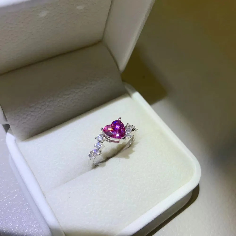 1 Carat Moissanite 925 Sterling Silver Ring - Treasured Gift's & More