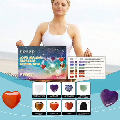 Love Crystal Healing Stone Set - Treasured Gift's & More