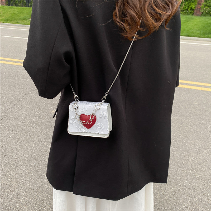 Western Style Heart Small Square Bag