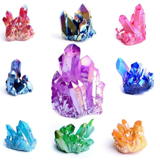 Electroplated Natural Crystal Cluster - Just $12.86! Shop now at Treasured Gift's & More