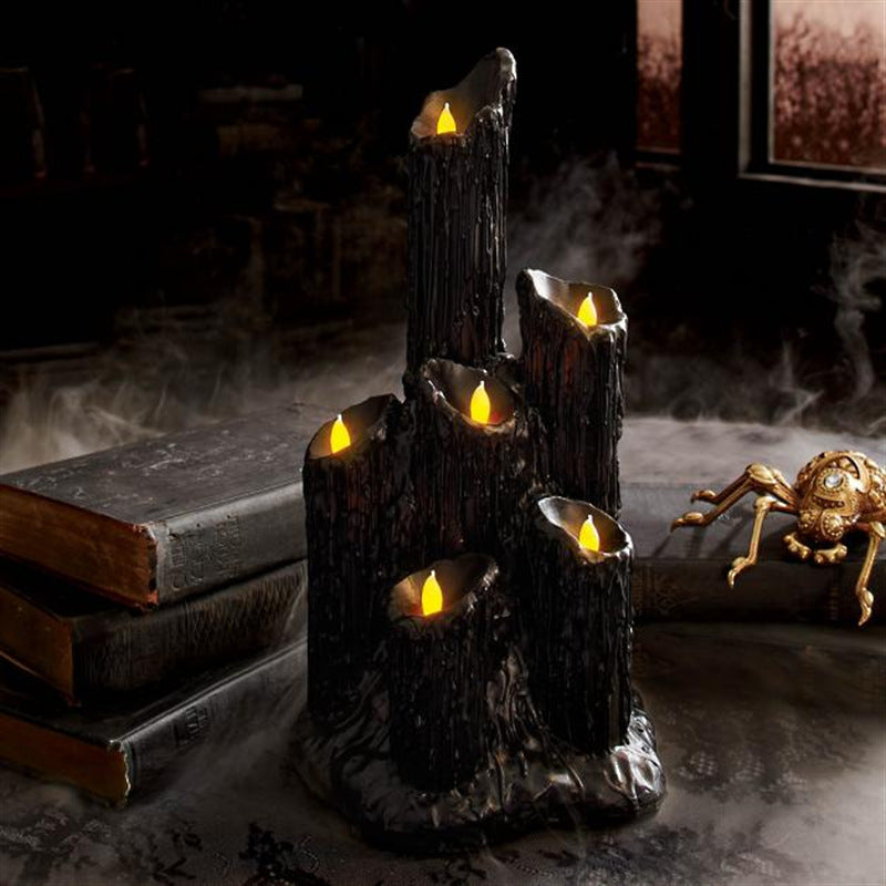 Melting Black Lava Candle Holder with 3 Candle spots - Just $39.21! Shop now at Treasured Gift's & More