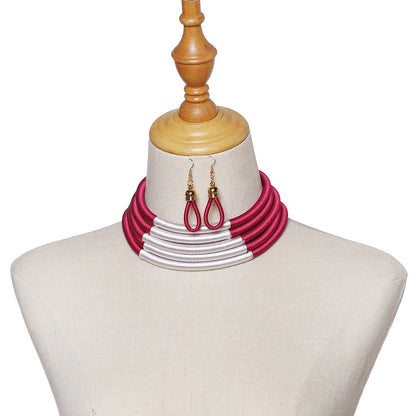 Multi layer silk thread woven handmade necklace - Just $15.93! Shop now at Treasured Gift's & More
