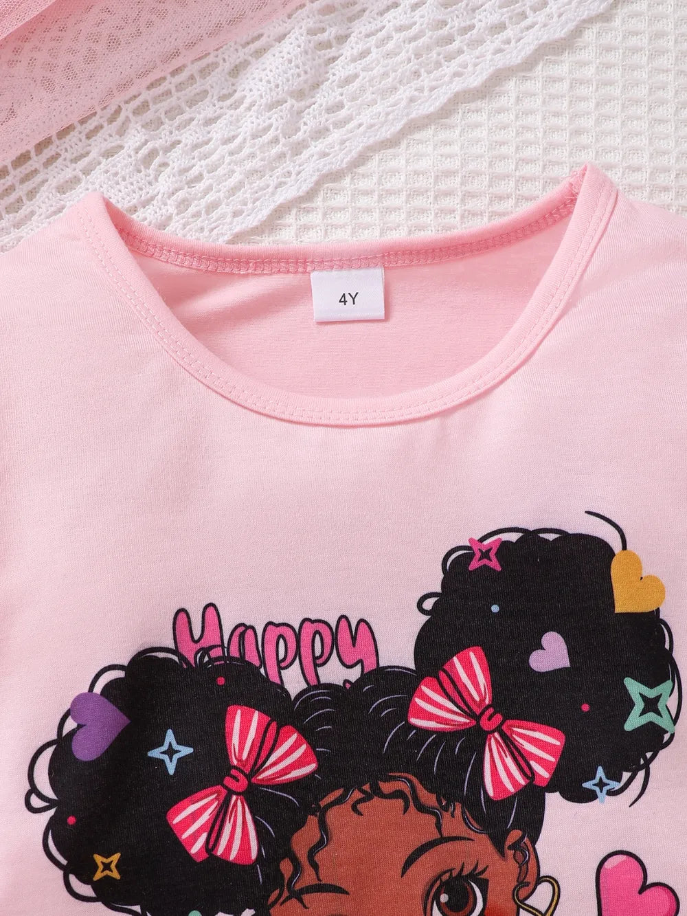 Children's Cartoon Graphic Top and Pants Set - Treasured Gift's & More