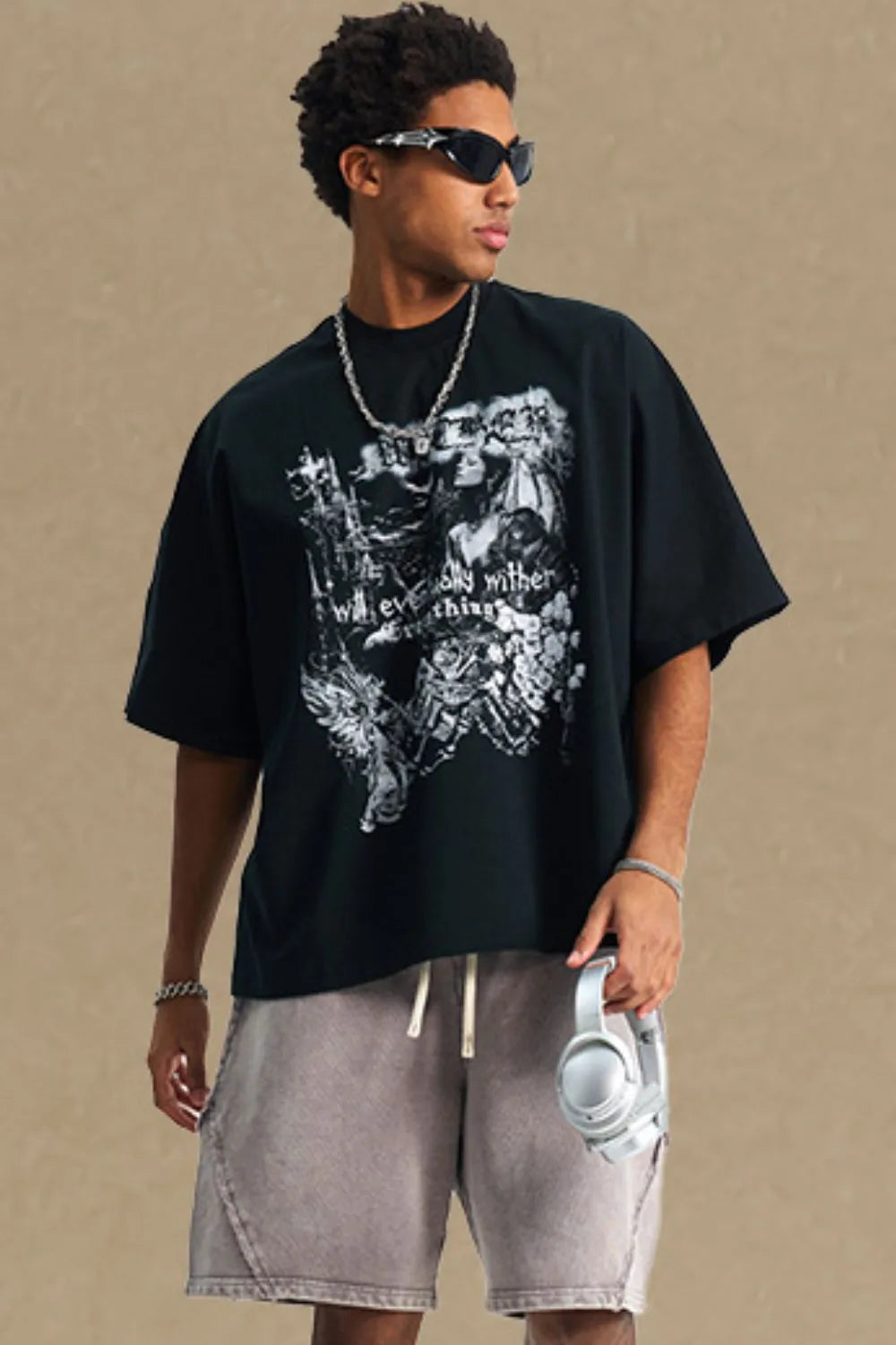 Men's Round Neck Half Sleeve Graphic T-Shirt - Treasured Gift's & More