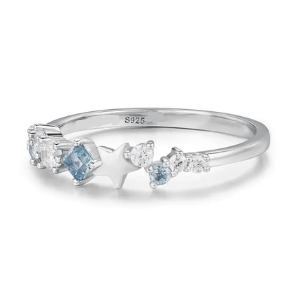 Star Inlaid Zircon Ring - Treasured Gift's & More