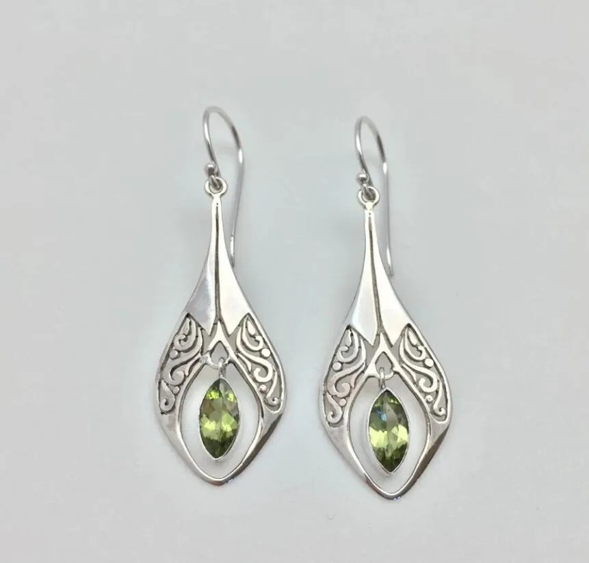 Alloy Rhinestone Cutout Earrings - Treasured Gift's & More