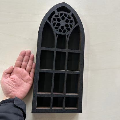 1pc Old Church Window Crystal Wall Shelf