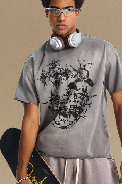 Men's Graphic Round Neck Half Sleeve T-Shirt - Treasured Gift's & More