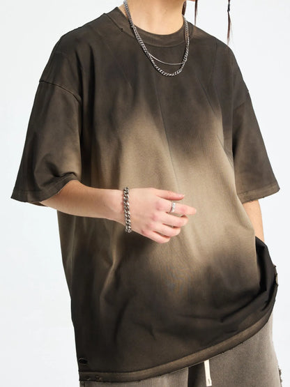 Men's Gradient Round Neck Short Sleeve T-Shirt - Treasured Gift's & More
