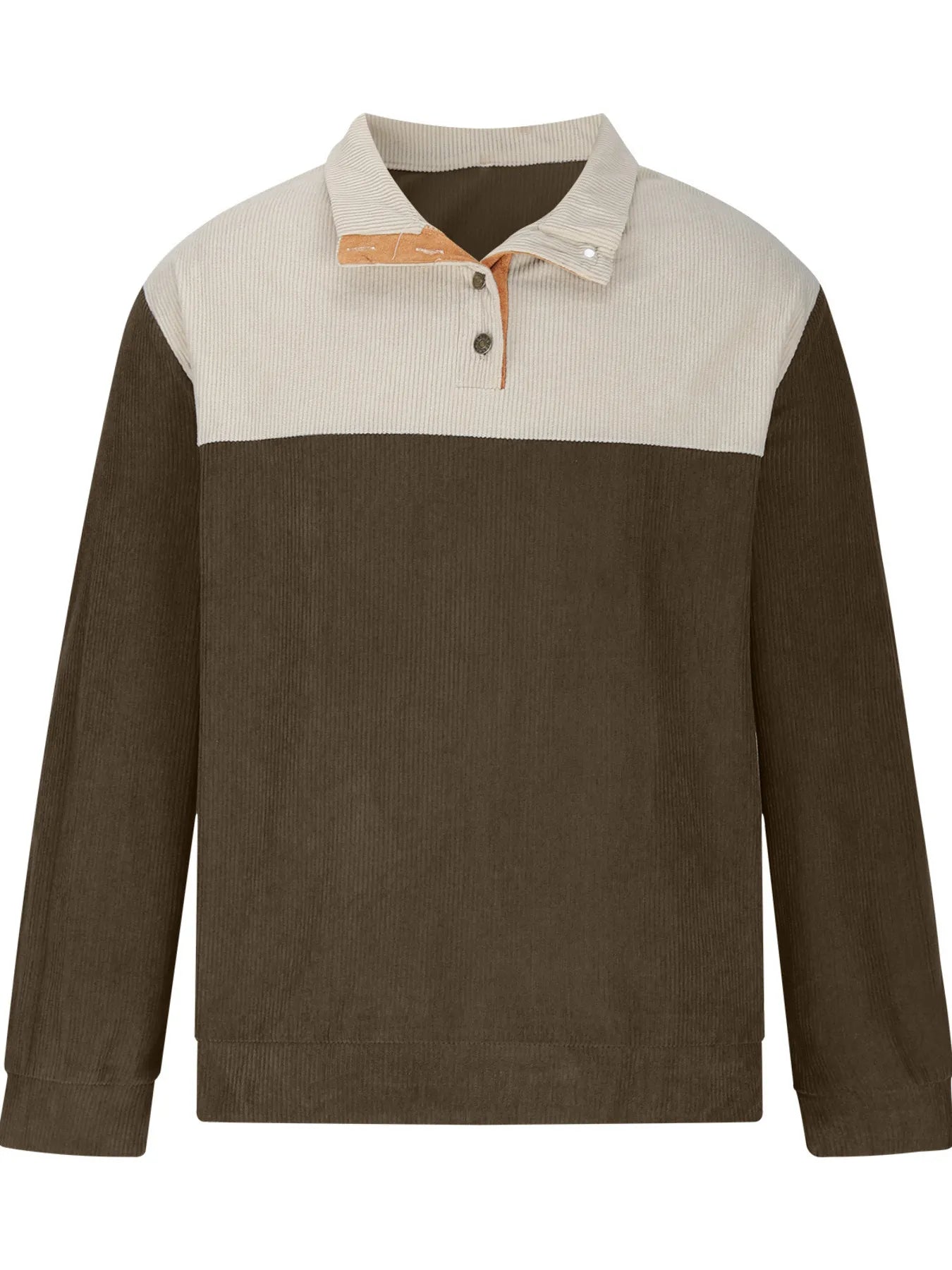 Men's Full Size Color Block Long Sleeve Sweatshirt Plus Size - Treasured Gift's & More