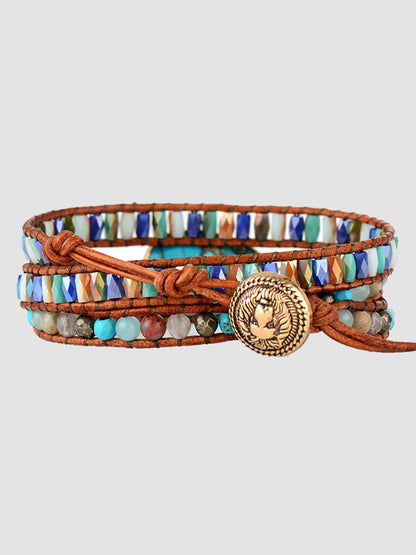 Triple-Layer Natural Stone Bracelet - Treasured Gift's & More