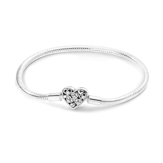 925 Silver Love Foundation Heart Bracelet