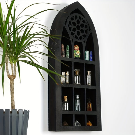 1pc Old Church Window Crystal Wall Shelf