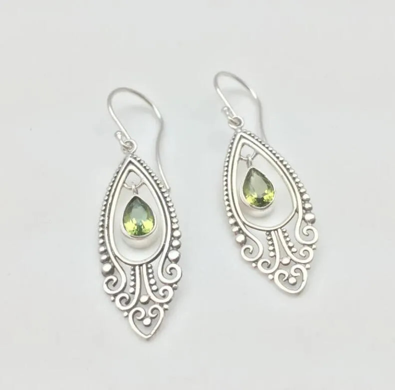 Alloy Rhinestone Cutout Earrings - Treasured Gift's & More