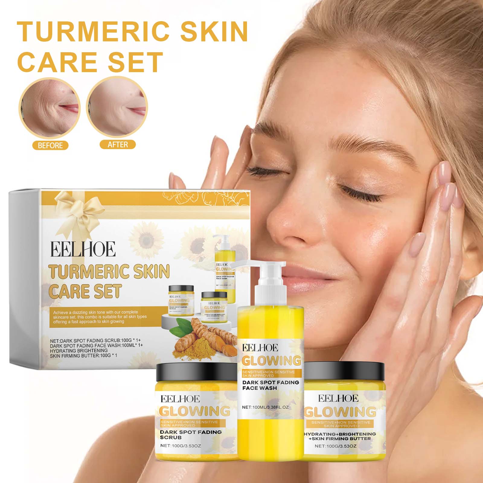 Turmeric Skin Care Set - Treasured Gift's & More